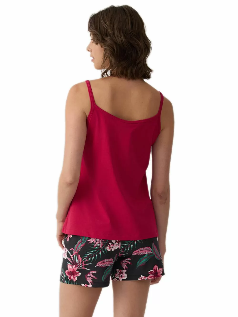 Γυναικεία Πυτζάμα MINERVA Exotic Floral - 100% Βαμβακερή 