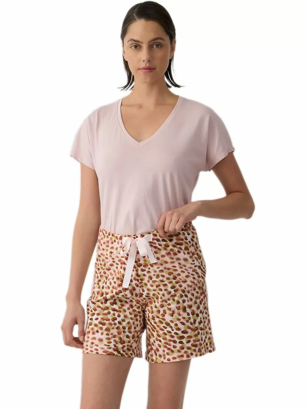 MINERVA Γυναικείο Μακρύ Σορτς Prints - 100% Βαμβακερό 