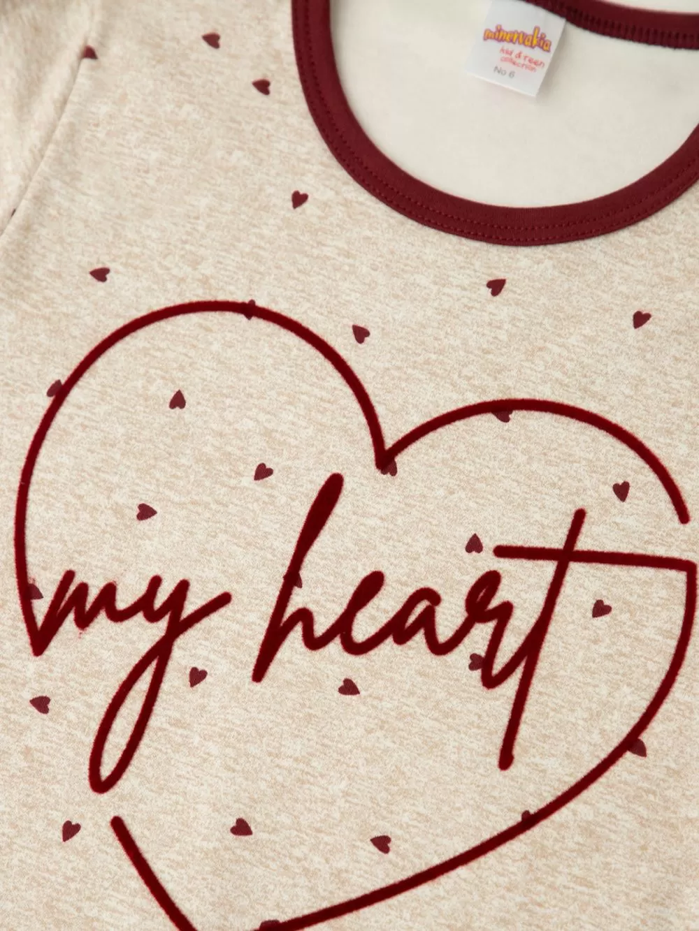 Εφηβική Πυτζάμα MINERVA Love Story για Κορίτσι - 100% Αγνό Βαμβάκι 