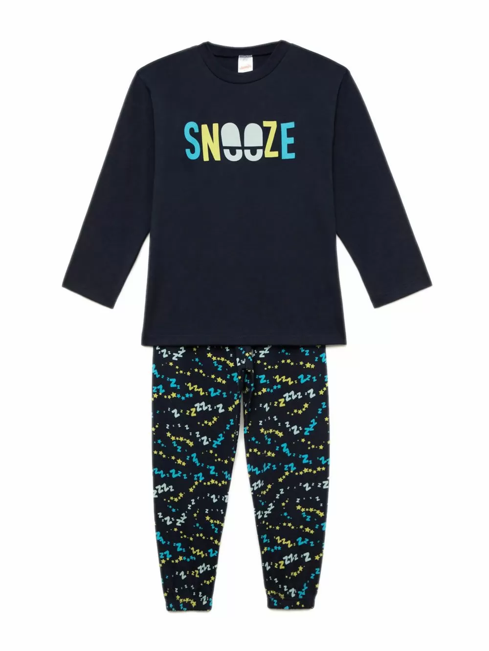 Παιδική Πυτζάμα MINERVA Zzzz για Αγόρι - 100% Αγνό Βαμβάκι 