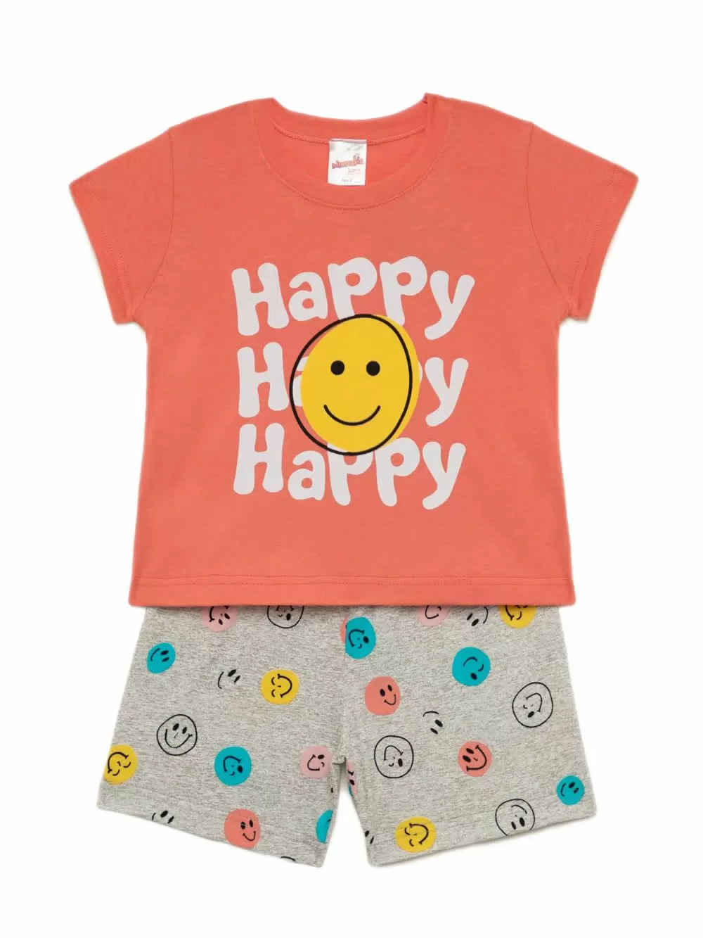 Βρεφική Πυτζάμα MINERVA για Κορίτσι Happy Smile - 100% Αγνό Βαμβάκι