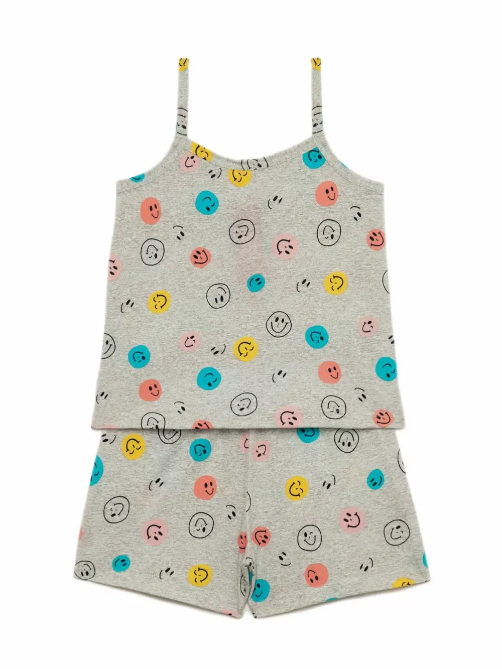 Παιδική Πυτζάμα MINERVA για Κορίτσι Multi Smiles - 100% Aγνό Βαμβάκι