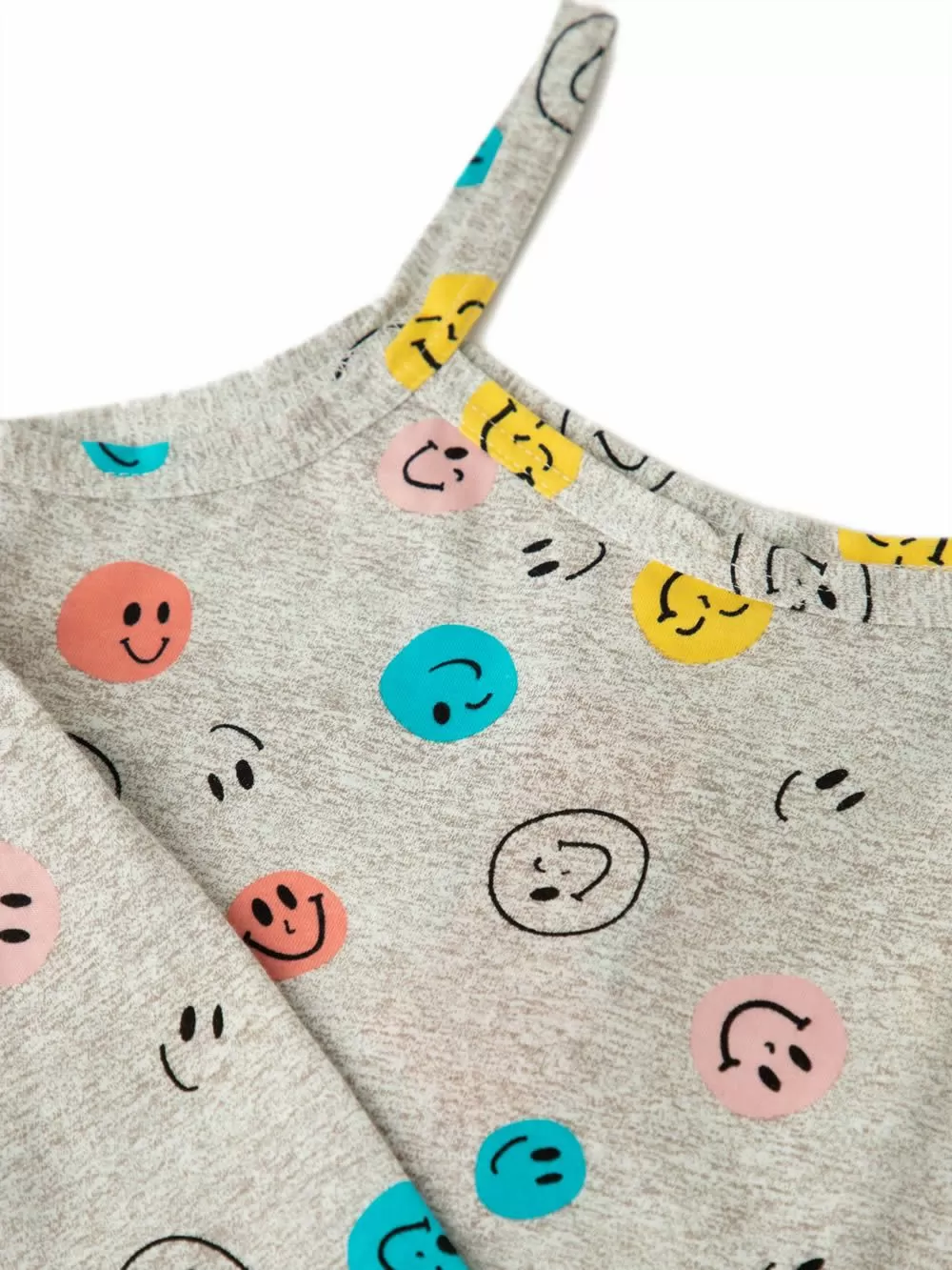 Εφηβική Πυτζάμα MINERVA για Κορίτσι Multi Smiles - 100% Aγνό Βαμβάκι