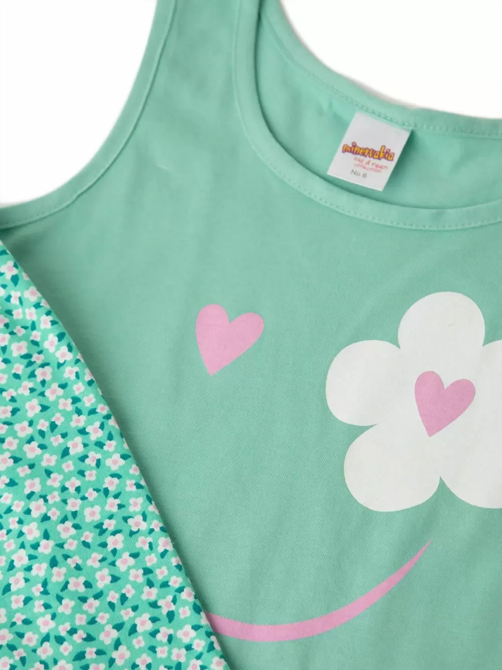 Παιδική Πυτζάμα MINERVA για Κορίτσι Floral - 100% Aγνό Βαμβάκι