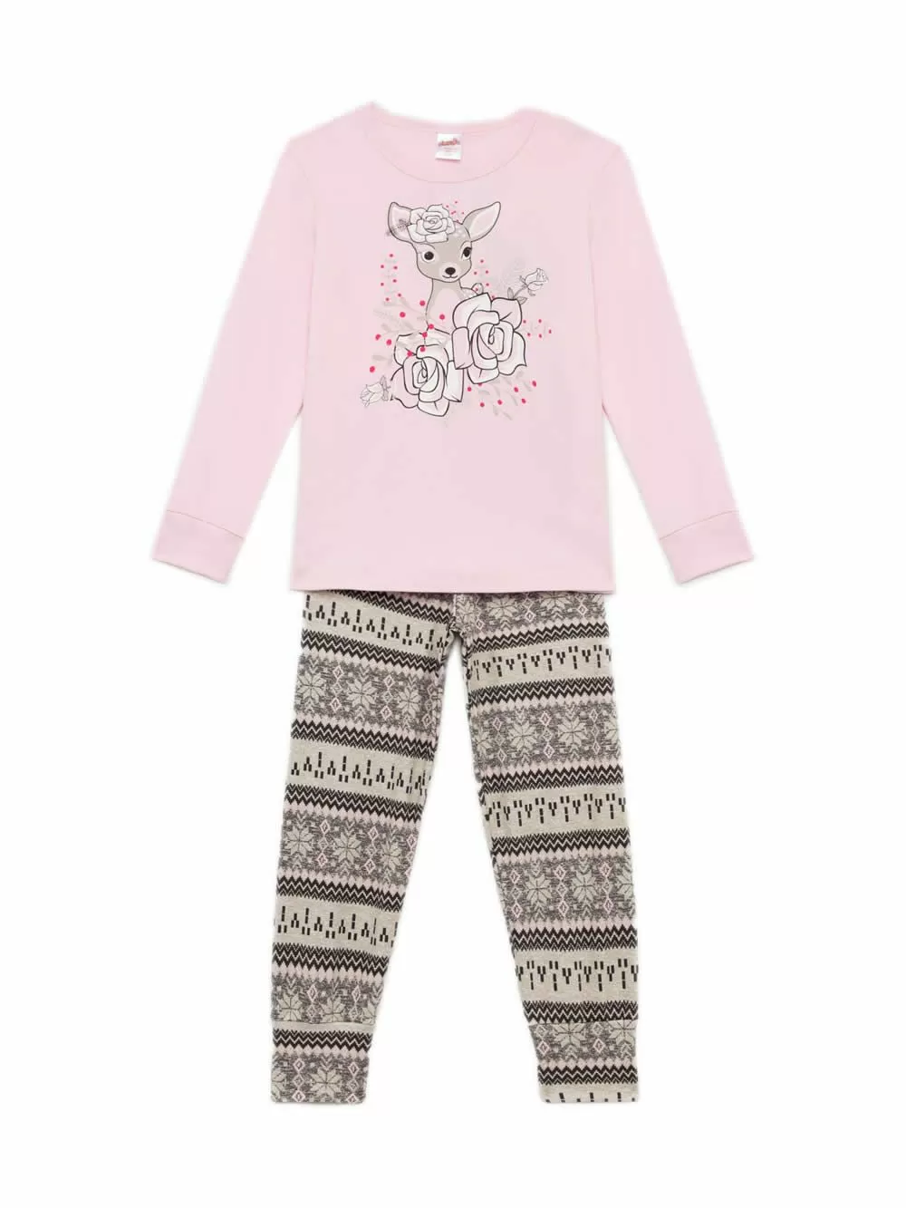 Εφηβική Πυτζάμα MINERVA Nordic για Κορίτσι - 100% Αγνό Βαμβάκι 