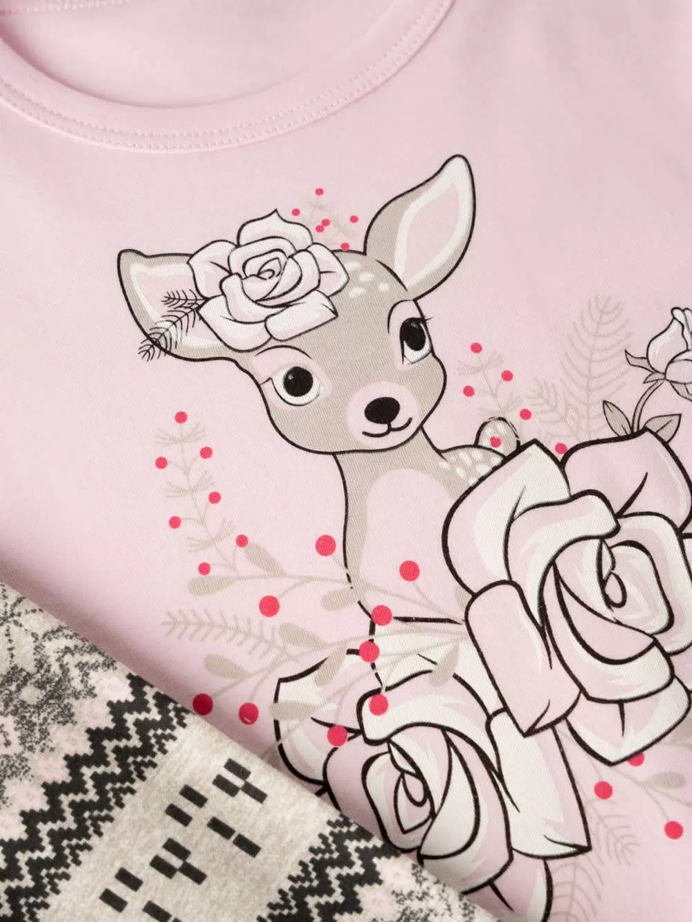 Εφηβική Πυτζάμα MINERVA Nordic για Κορίτσι - 100% Αγνό Βαμβάκι 