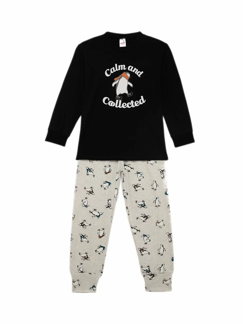 Παιδική Πυτζάμα MINERVA Penguin UNISEX - 100% Αγνό Βαμβάκι 