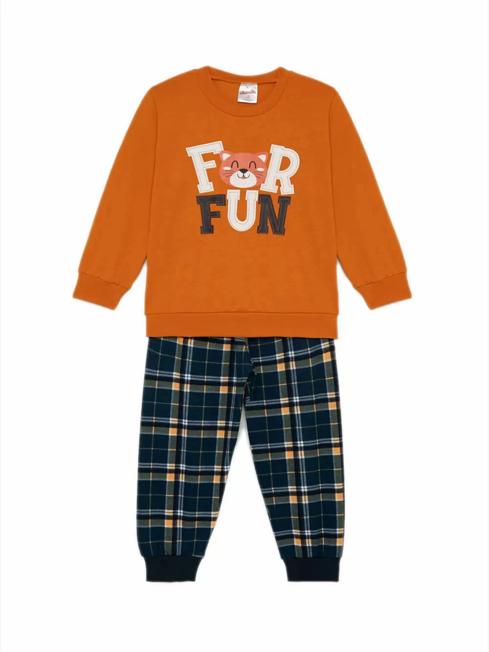 Βρεφική Πυτζάμα MINERVA για Αγόρι Sweat Fun - 100% Αγνό Βαμβάκι