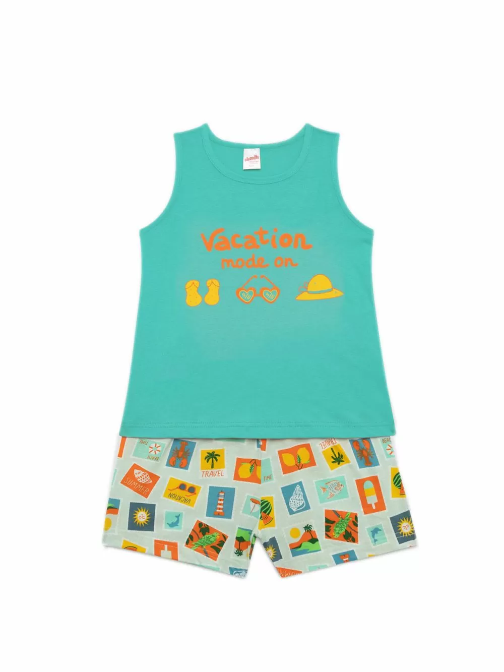 Εφηβική Πυτζάμα MINERVA για Κορίτσι Cart Postal - 100% Αγνό Βαμβάκι