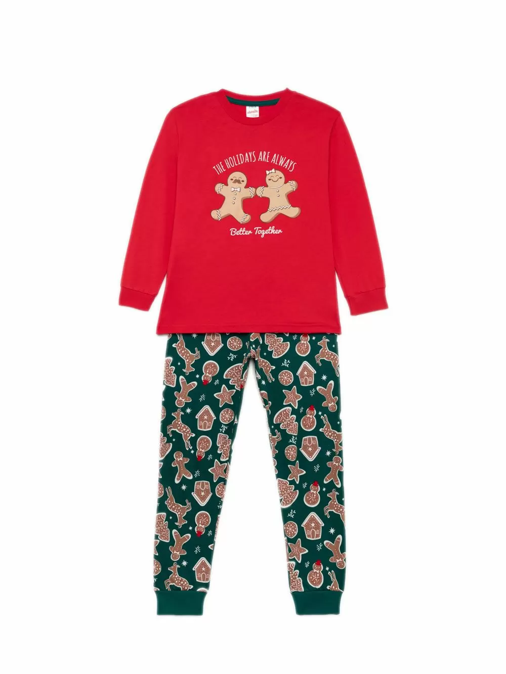 Παιδική Πυτζάμα MINERVA Unisex Xmas Biscuit - 100% Αγνό Βαμβάκι 