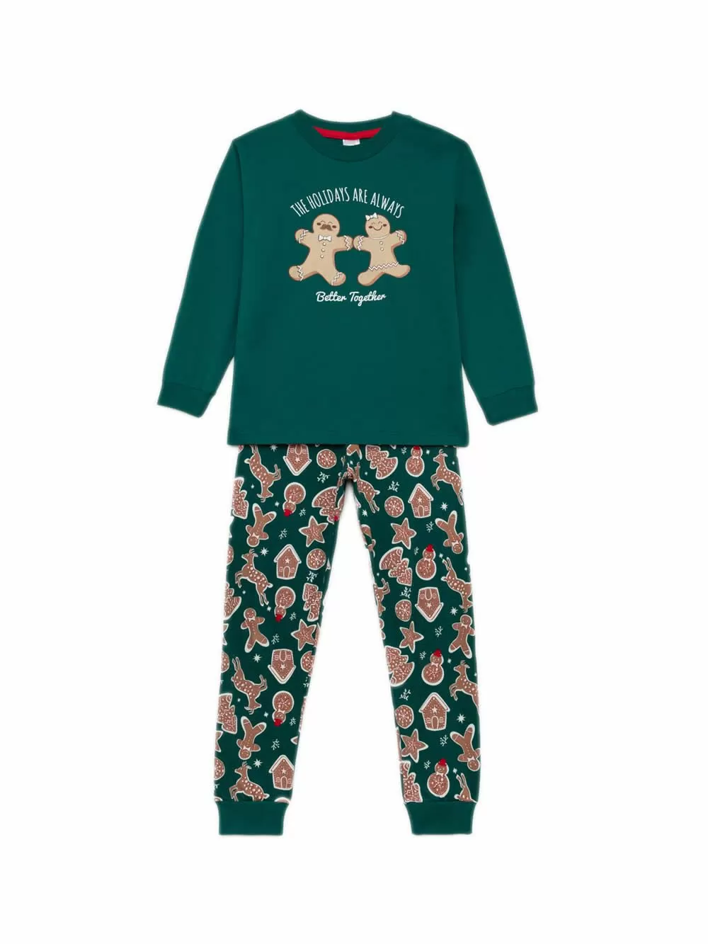 Εφηβική Πυτζάμα MINERVA Unisex Xmas Biscuit - 100% Αγνό Βαμβάκι 