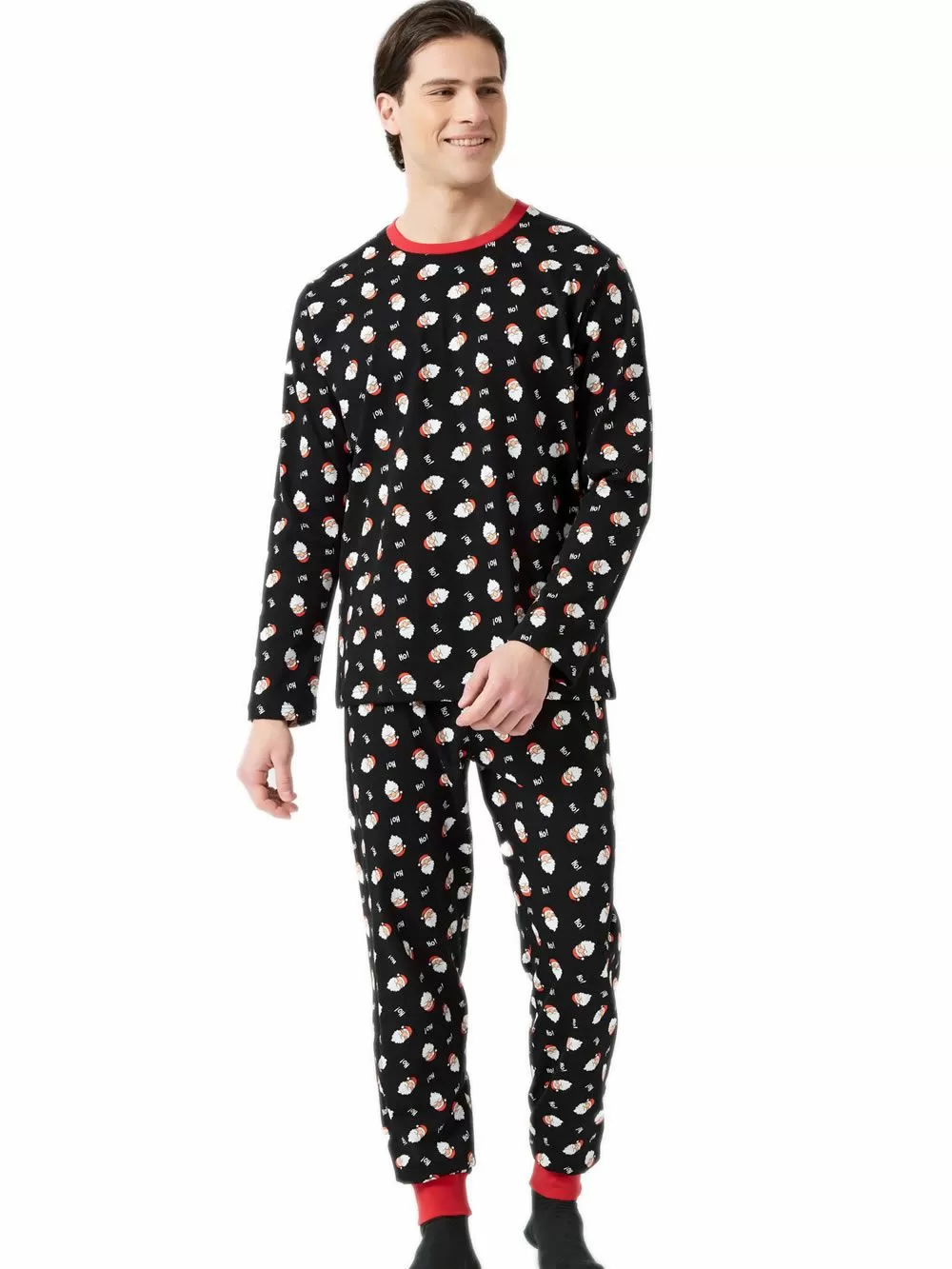Ανδρική Πυτζάμα MINERVA X-mas HOHOHO! - 100% Βαμβάκι Interlock 