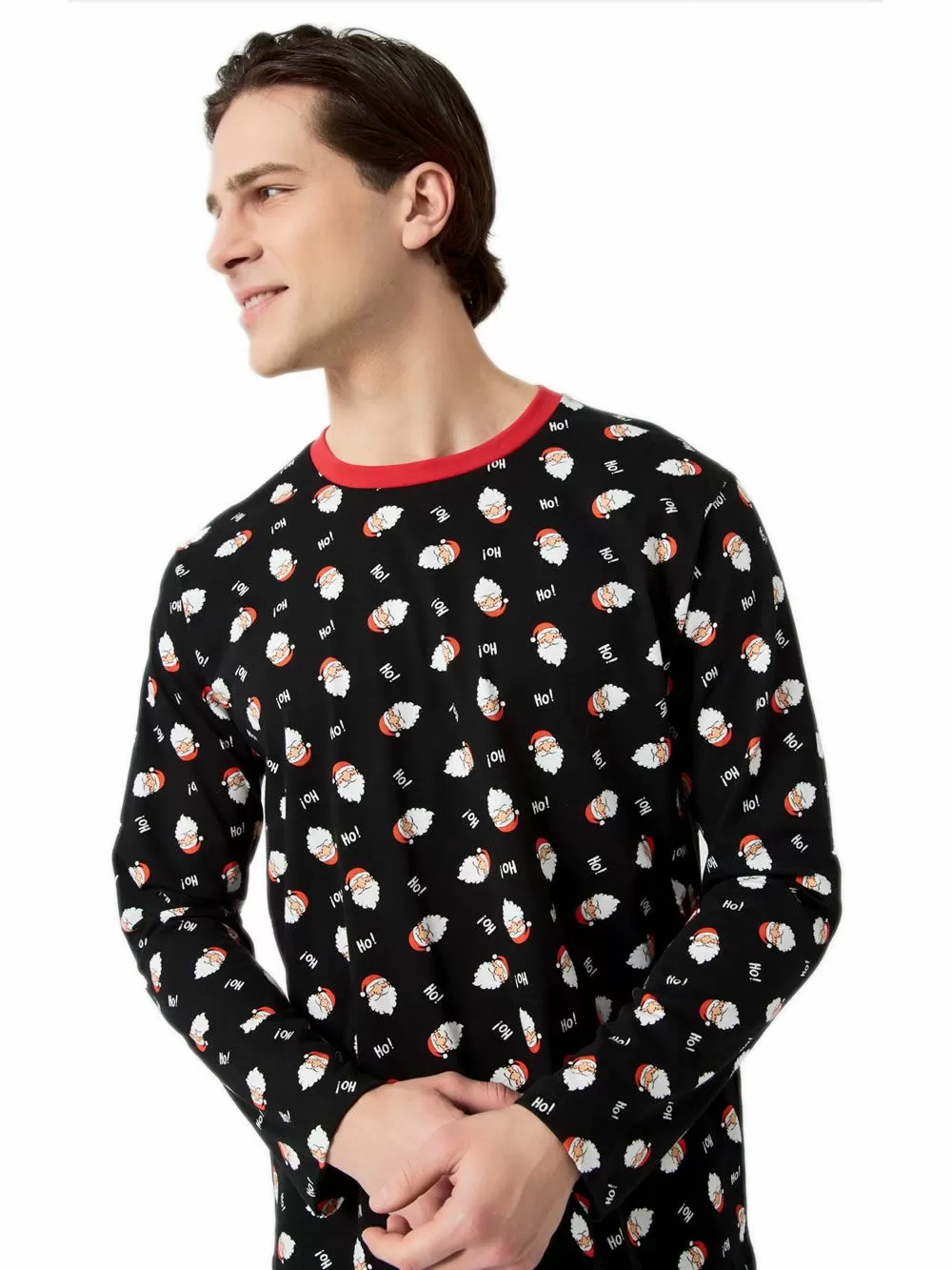 Ανδρική Πυτζάμα MINERVA X-mas HOHOHO! - 100% Βαμβάκι Interlock 