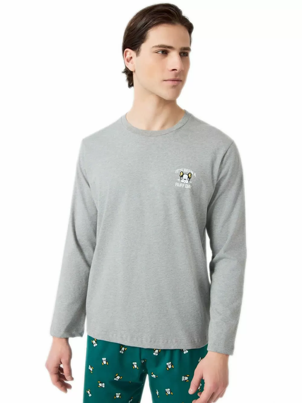 Ανδρική Πυτζάμα MINERVA Bulldog - 100% Βαμβάκι Interlock