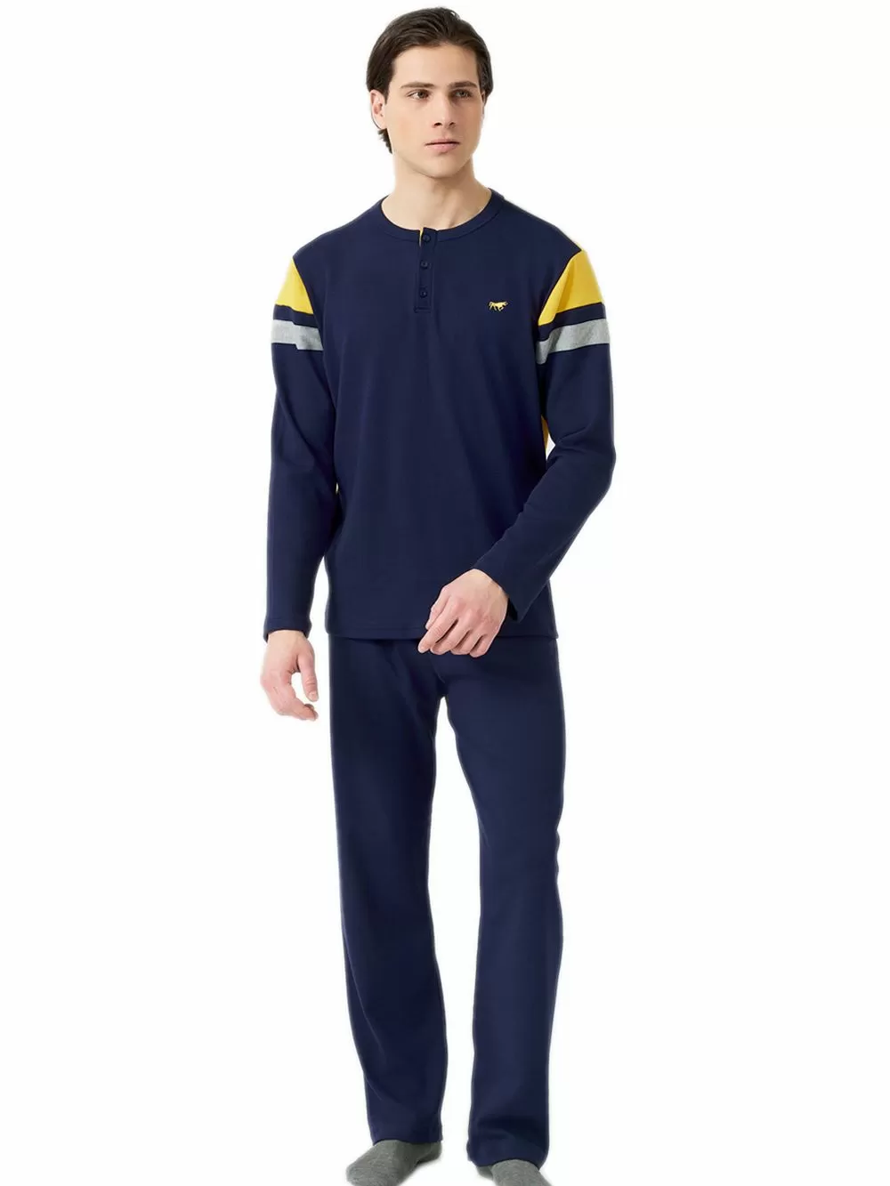 Ανδρική Πυτζάμα Πολυτελείας MINERVA Bull Punto Di Roma - Απαλό Βαμβάκι 