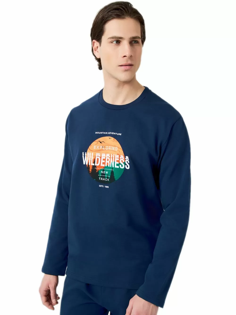 Ανδρική Φόρμα Homewear Φούτερ MINERVA Wilderness - 100% Βαμβάκι Interlock