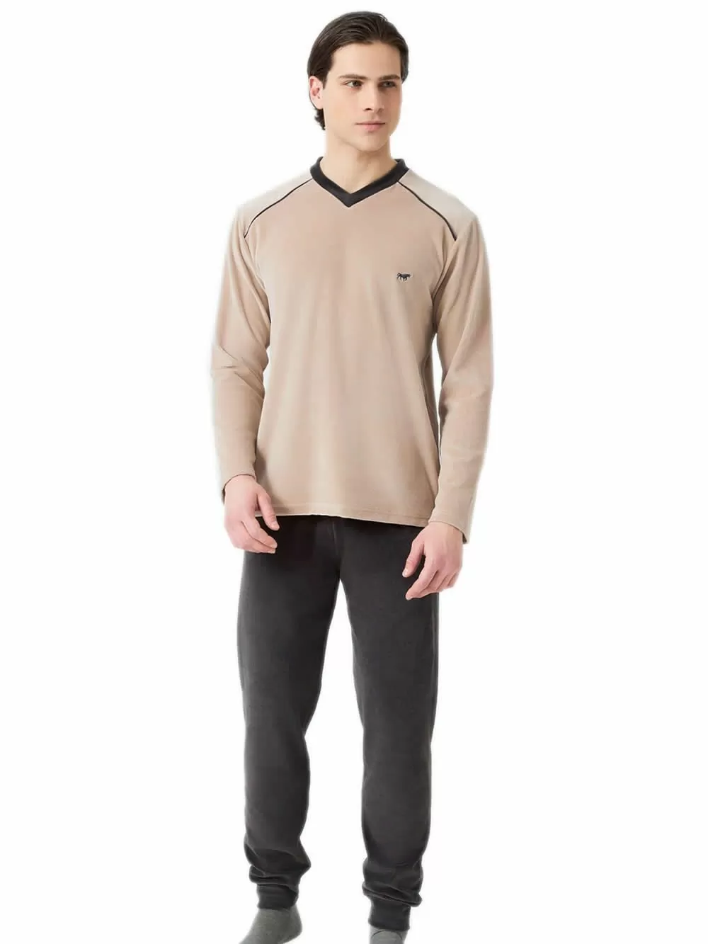 Ανδρική Πυτζάμα MINERVA Bull - Απαλό Βελούδο