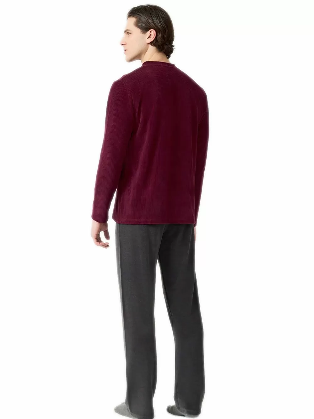 Ανδρική Πυτζάμα Πολυτελείας MINERVA - Απαλό Βελούδο