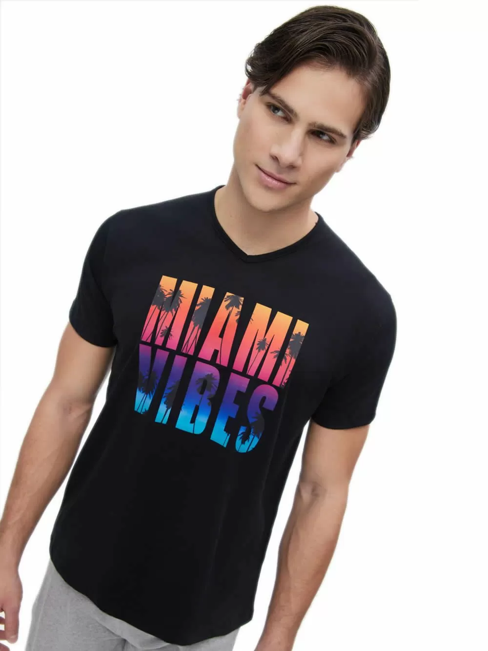 Ανδρική Πυτζάμα MINERVA Miami Vibes - 100% Βαμβακερή