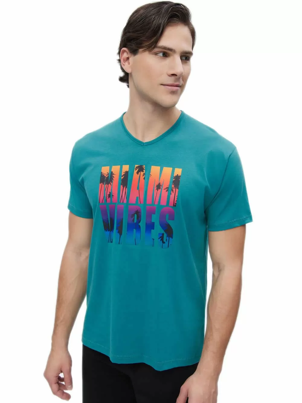 Ανδρική Πυτζάμα MINERVA Miami Vibes - 100% Βαμβακερή