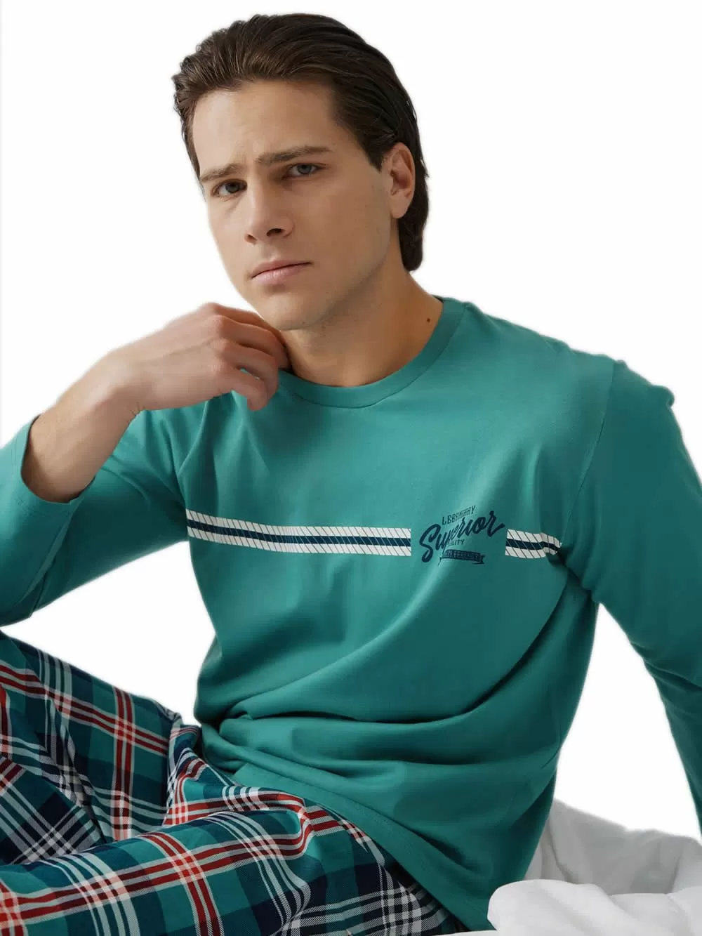 Ανδρική Πυτζάμα MINERVA Superior - 100% Βαμβάκι Interlock 