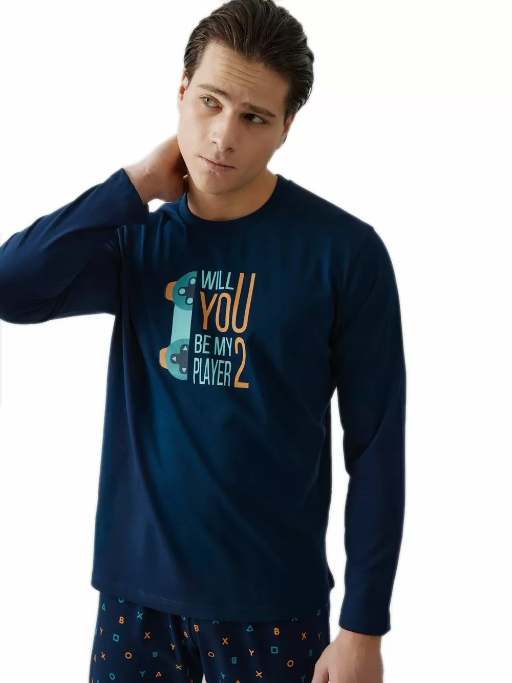 Ανδρική Πυτζάμα MINERVA Player 2 - 100% Βαμβάκι Interlock 