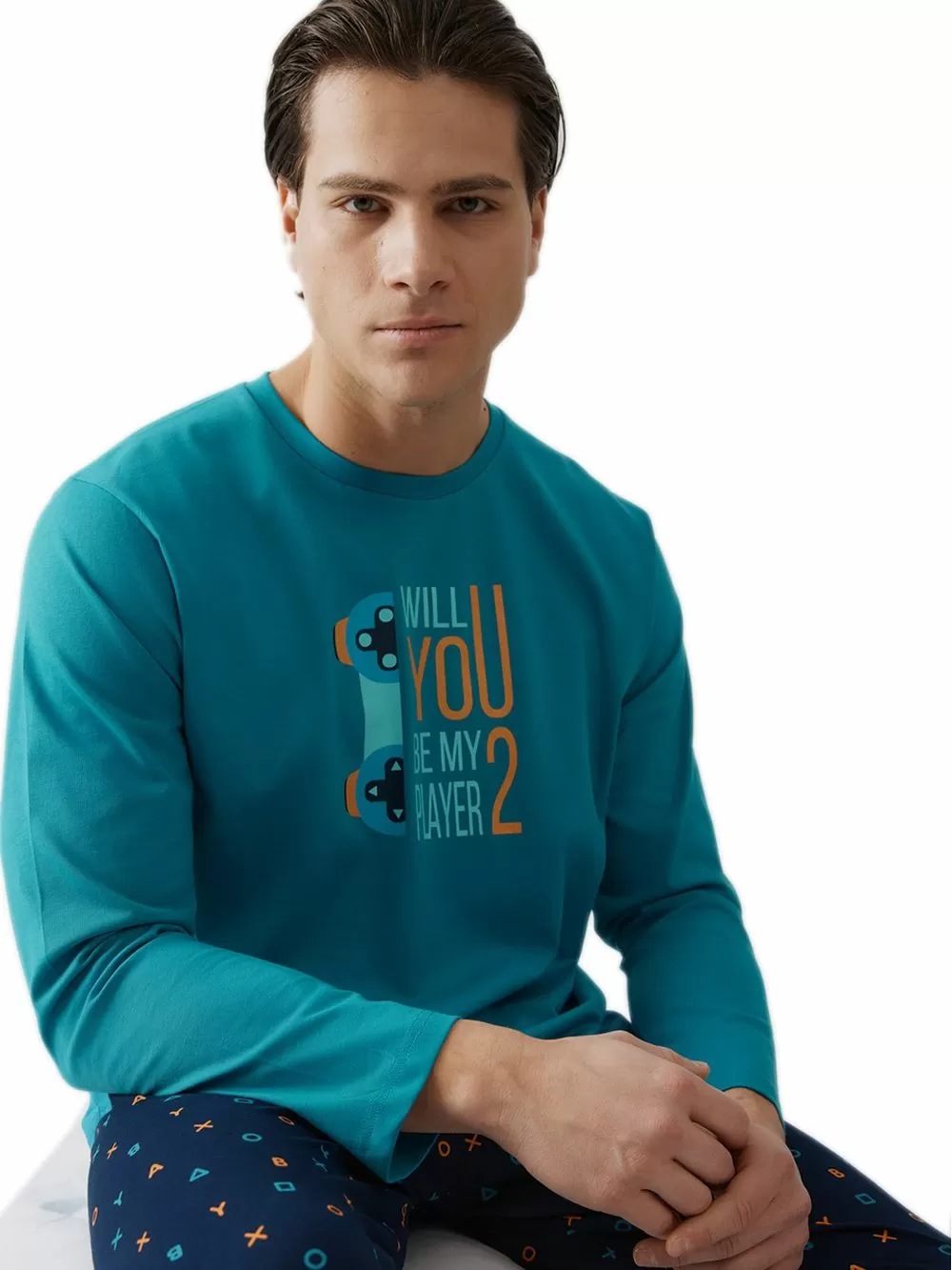 Ανδρική Πυτζάμα MINERVA Player 2 - 100% Βαμβάκι Interlock 