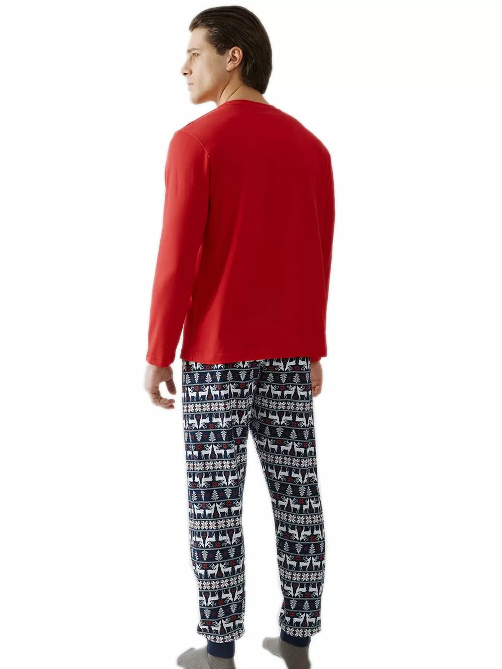 Ανδρική Πυτζάμα MINERVA Deers - 100% Βαμβάκι Interlock 