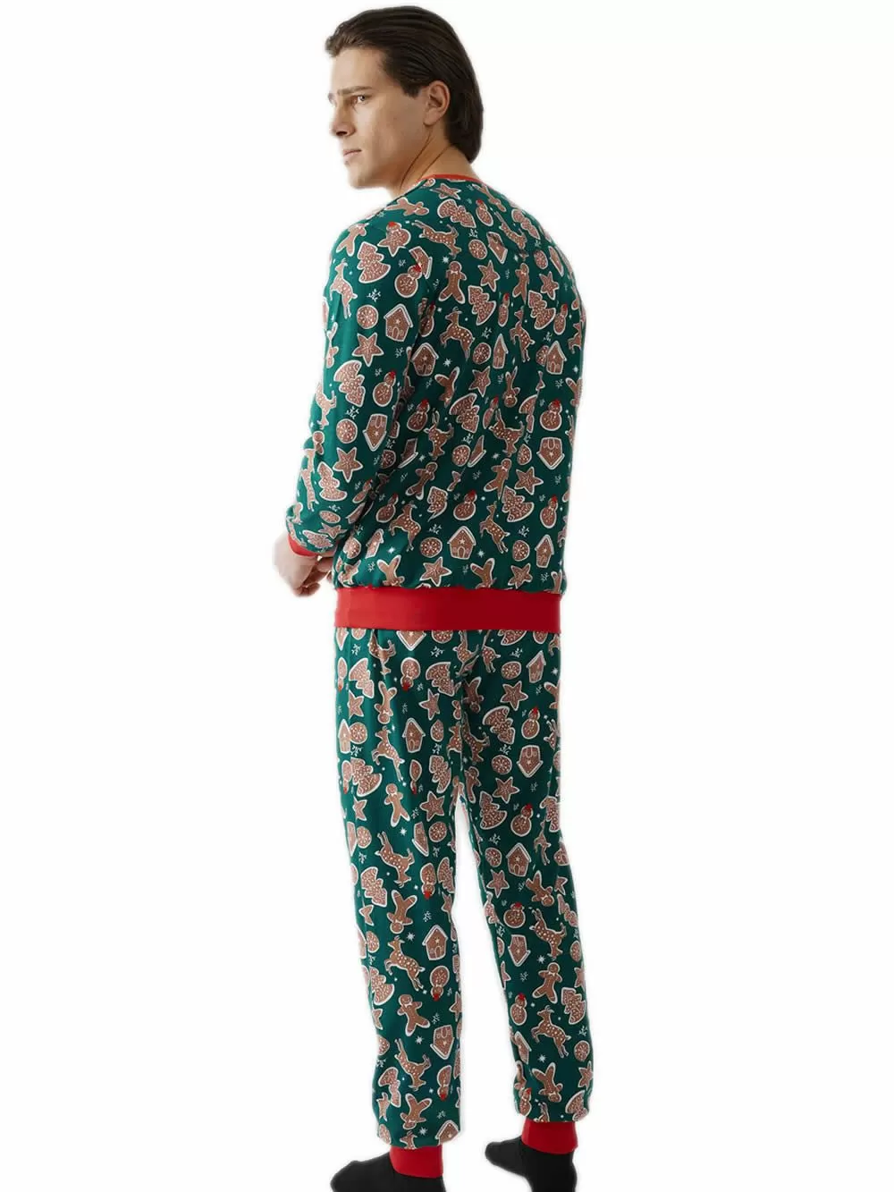 Ανδρική Πυτζάμα MINERVA Xmas Biscuits - 100% Βαμβάκι Interlock 