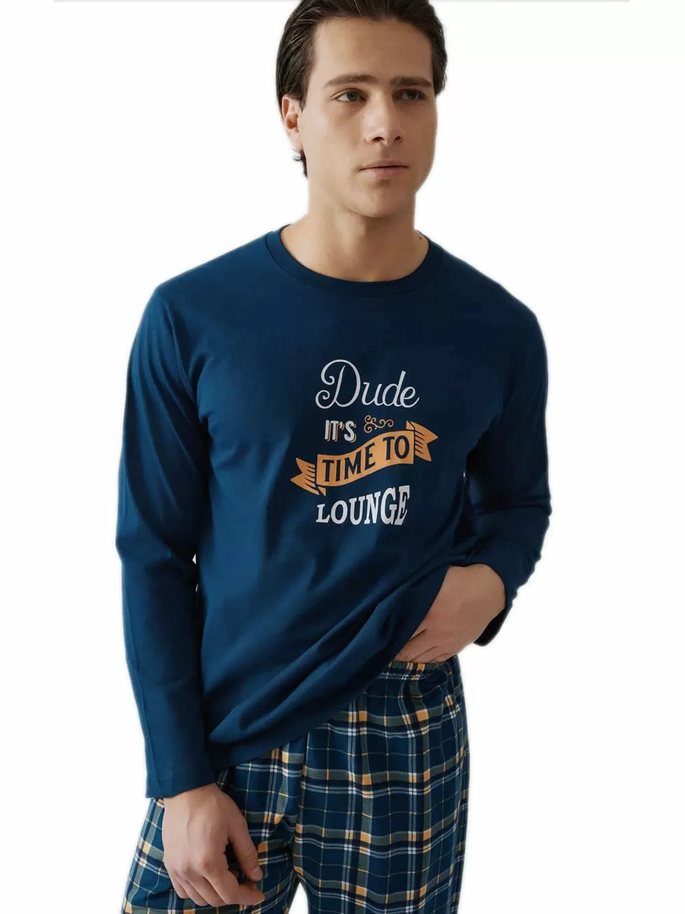 Ανδρική Πυτζάμα MINERVA Dude Printed - 100% Βαμβάκι Interlock 