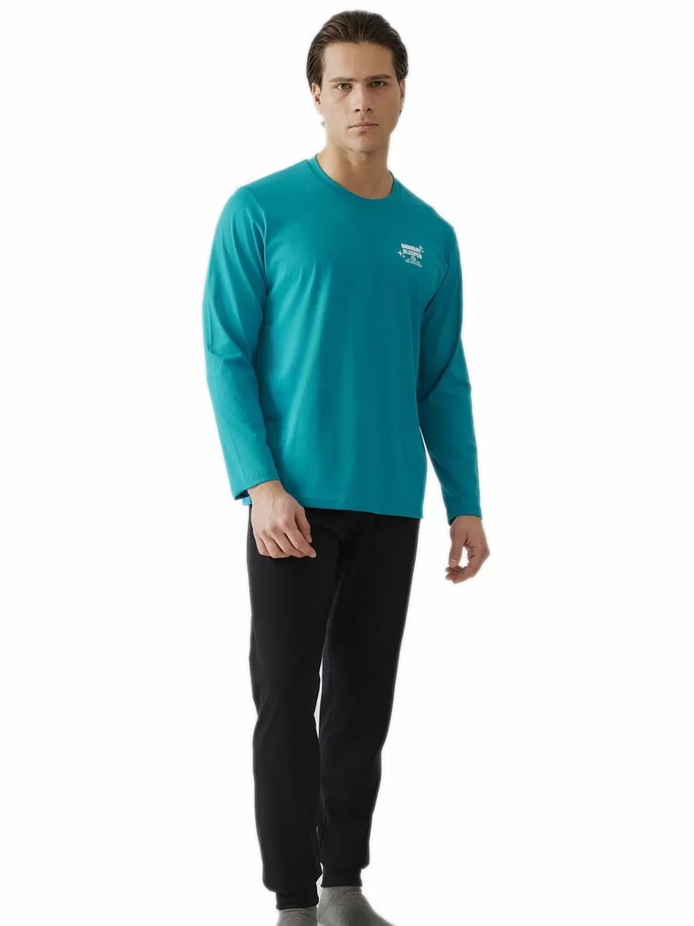 Ανδρική Πυτζάμα MINERVA Monday - 100% Βαμβάκι Interlock 