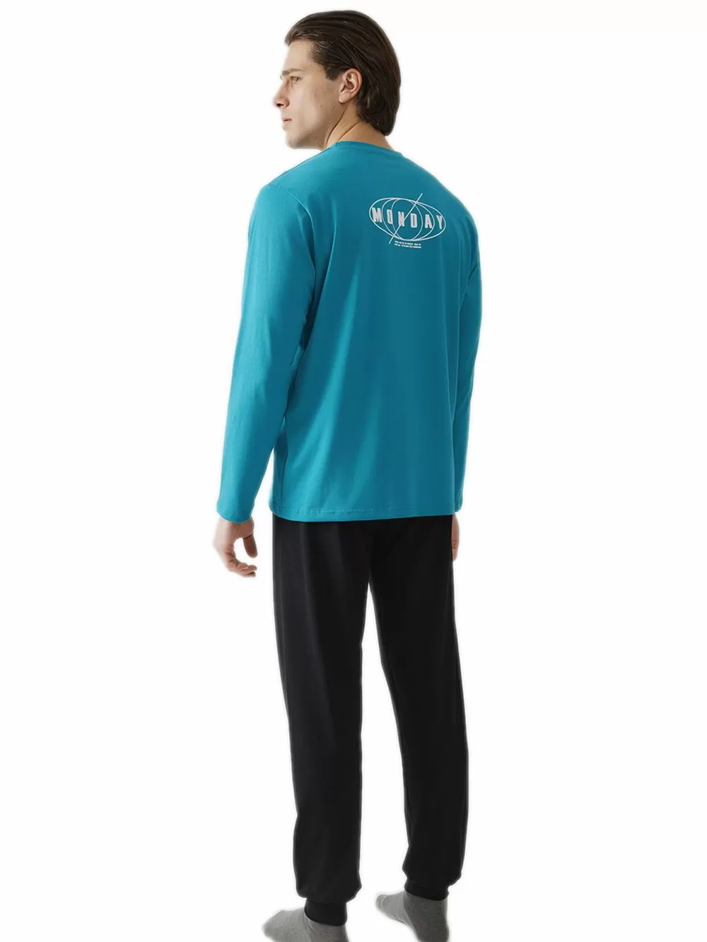 Ανδρική Πυτζάμα MINERVA Monday - 100% Βαμβάκι Interlock 