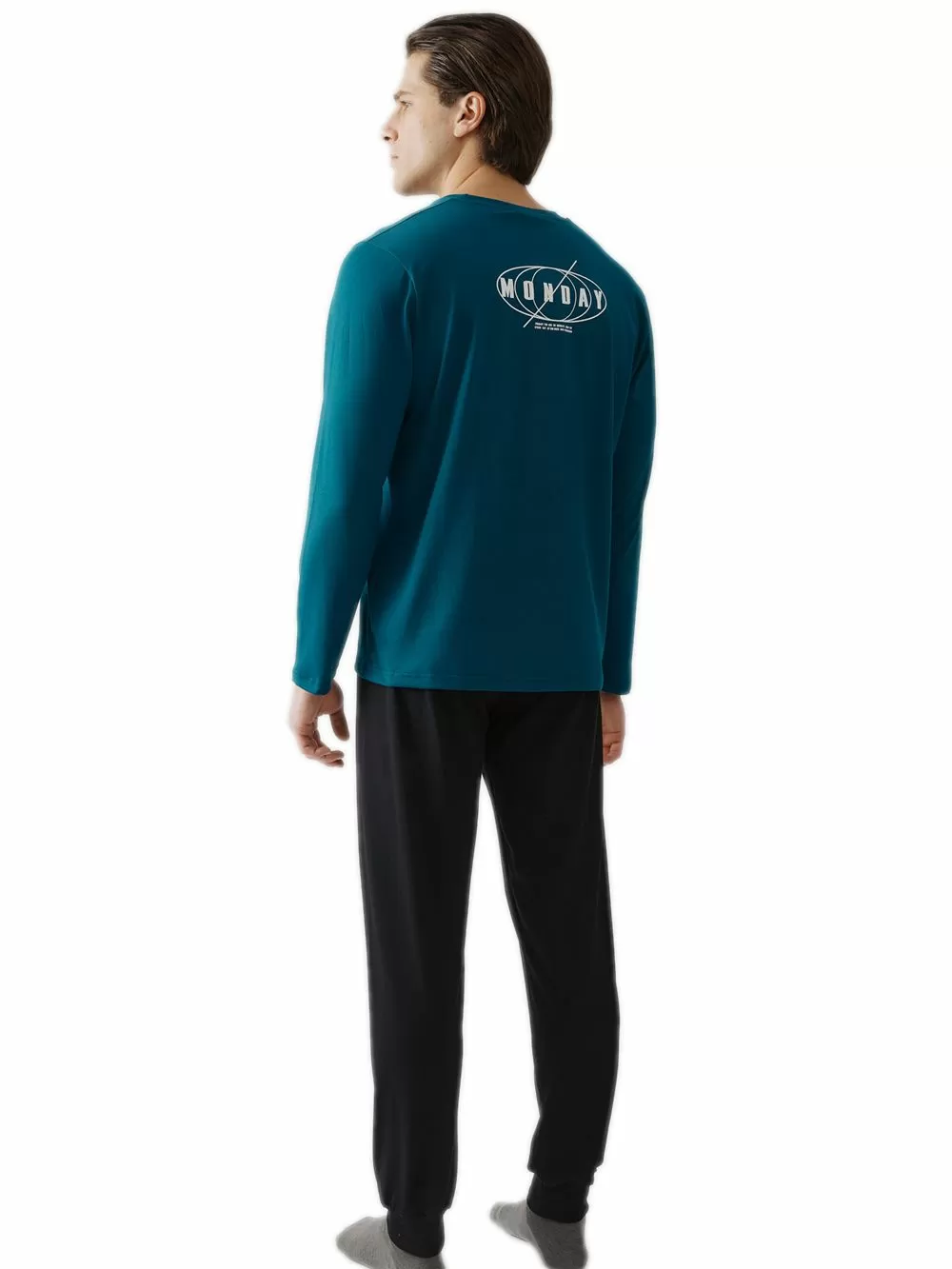 Ανδρική Πυτζάμα MINERVA Monday - 100% Βαμβάκι Interlock 