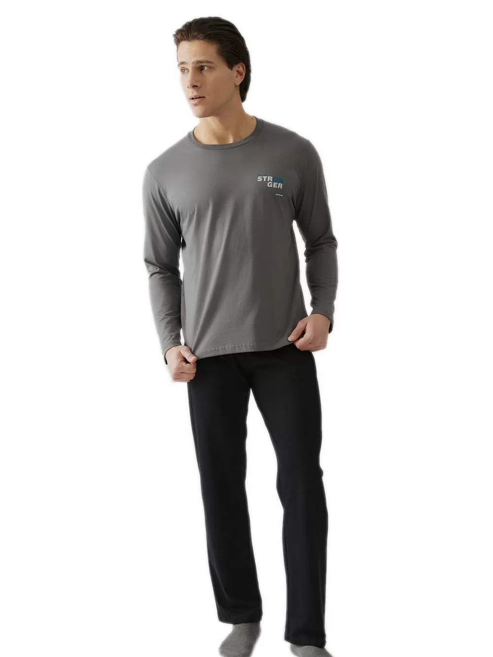 Ανδρική Πυτζάμα MINERVA Stronger - 100% Βαμβάκι Interlock 