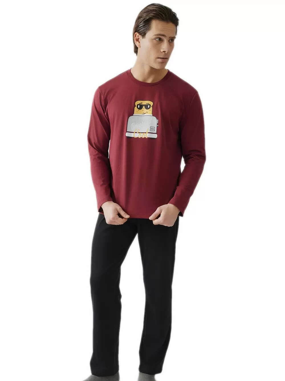 Ανδρική Πυτζάμα MINERVA Cartoon Mix - 100% Βαμβάκι Interlock 