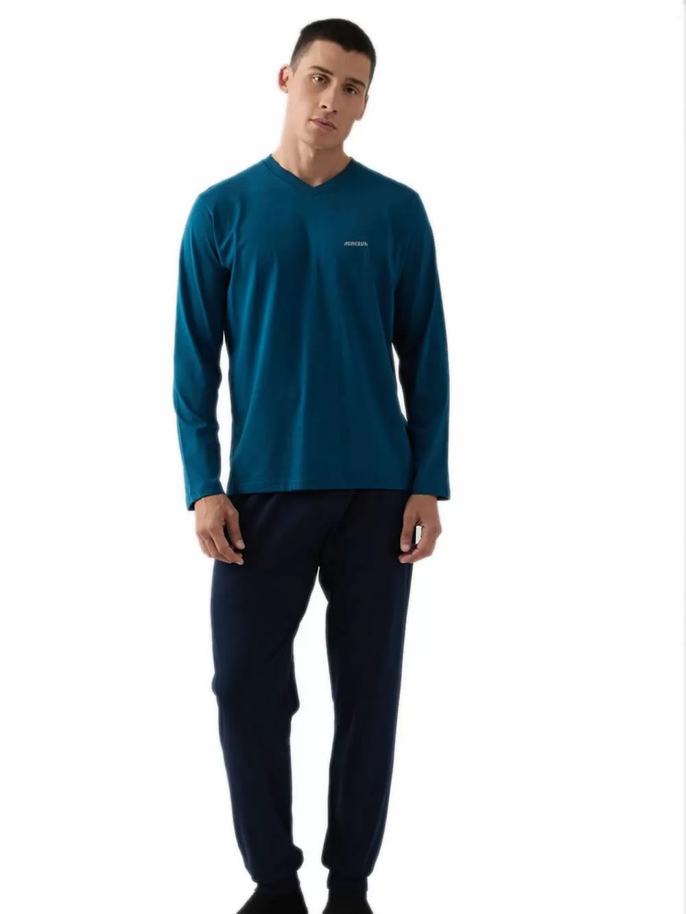 Ανδρική Πυτζάμα MINERVA - 100% Βαμβάκι Interlock 