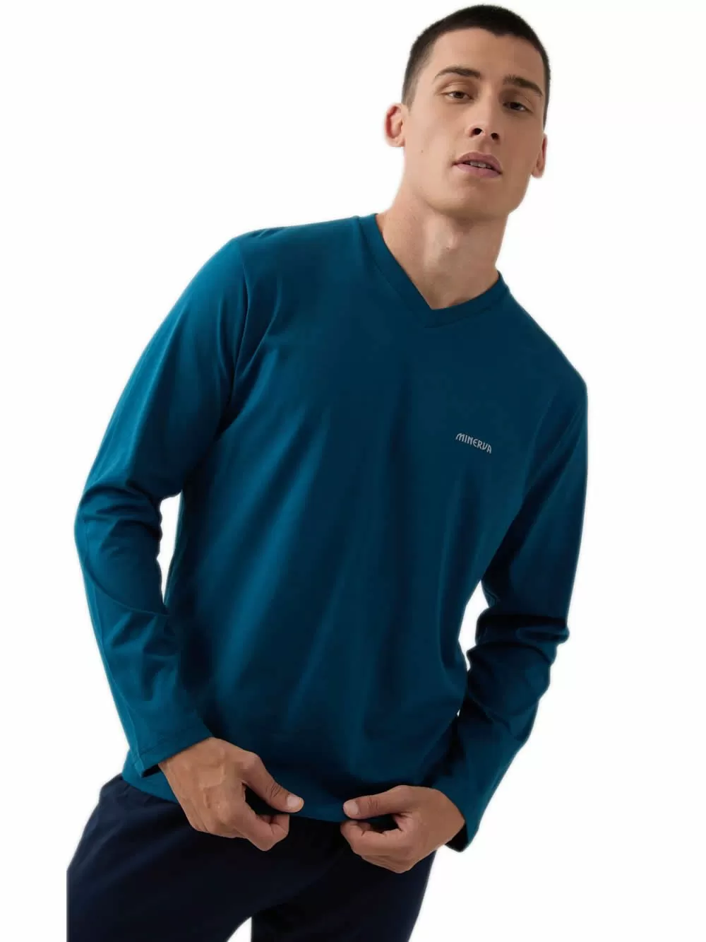 Ανδρική Πυτζάμα MINERVA - 100% Βαμβάκι Interlock 