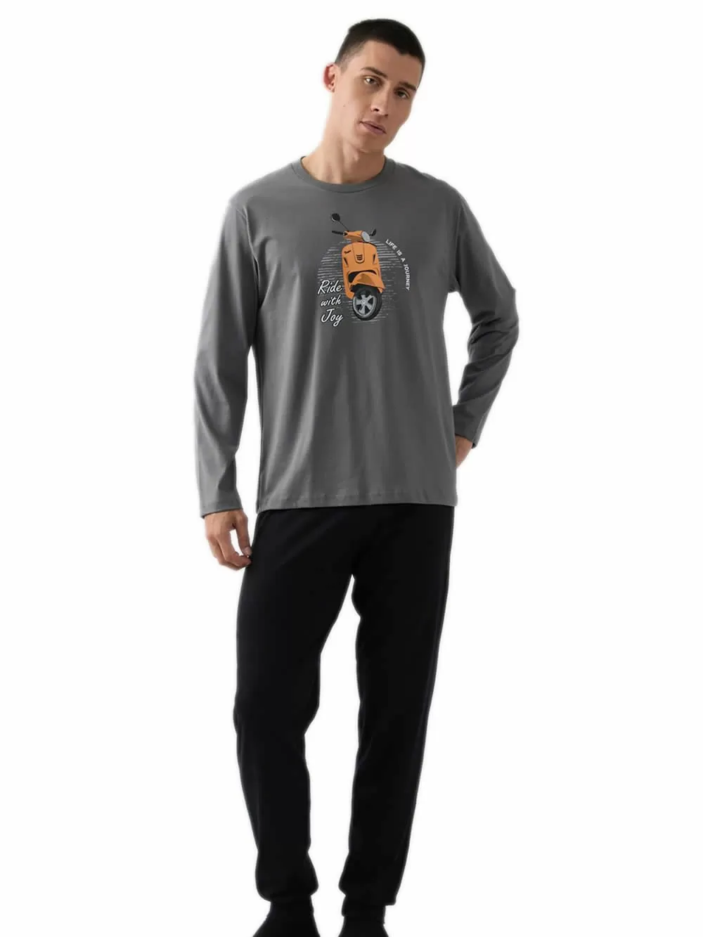 Ανδρική Πυτζάμα MINERVA Vespa - 100% Βαμβάκι Interlock 