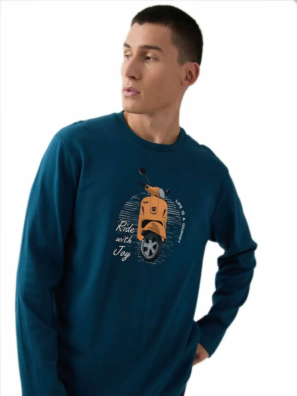 Ανδρική Πυτζάμα MINERVA Vespa - 100% Βαμβάκι Interlock 