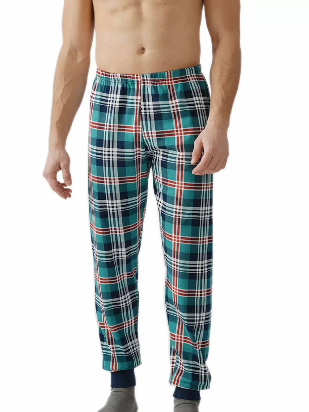 Ανδρικό Παντελόνι MINERVA - 100% Βαμβάκι - Καρό Σχέδιο