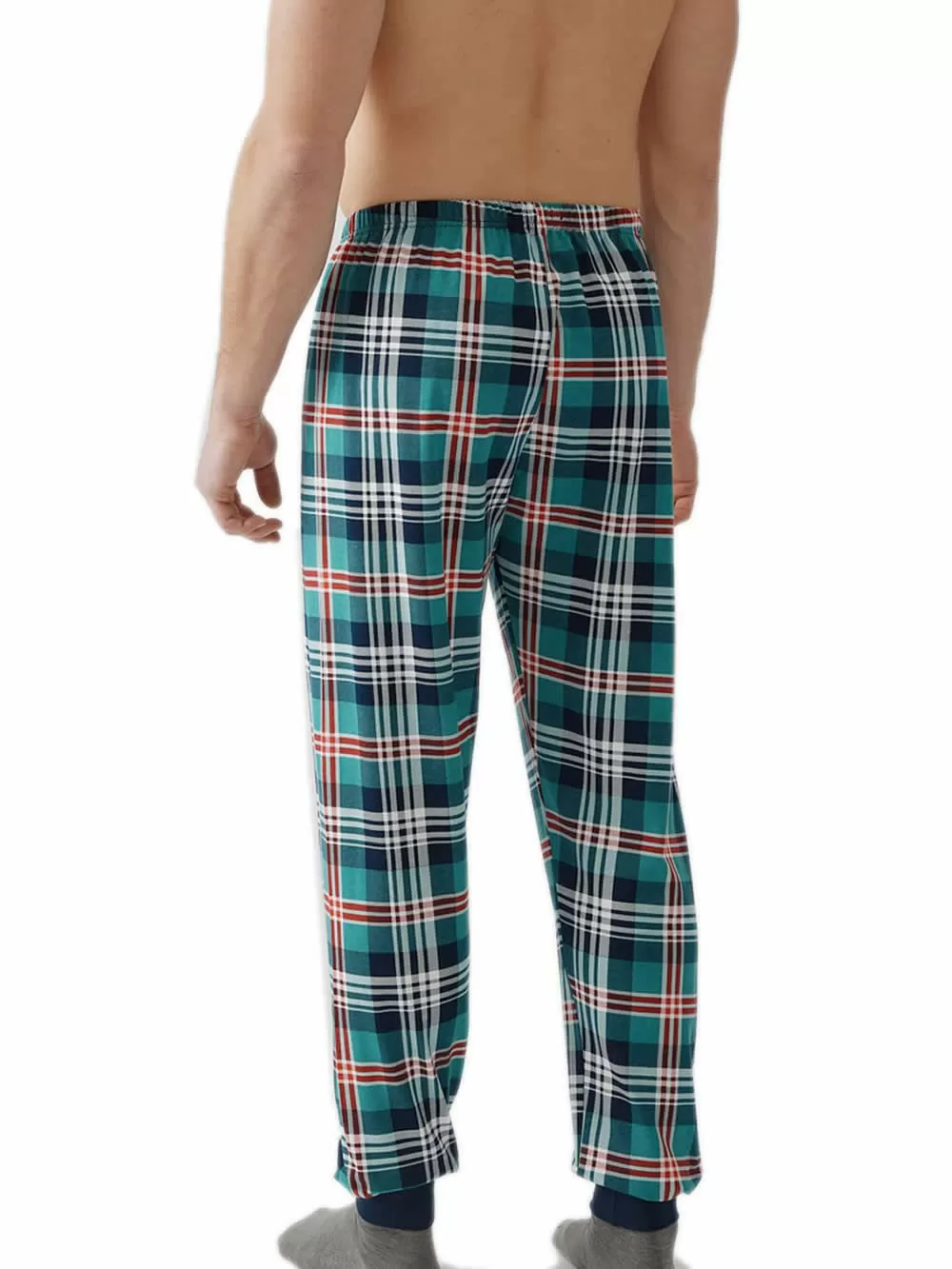 Ανδρικό Παντελόνι MINERVA - 100% Βαμβάκι - Καρό Σχέδιο