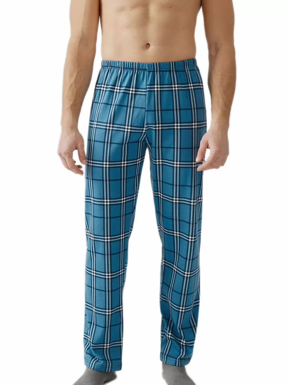 Ανδρικό Παντελόνι MINERVA - 100% Βαμβάκι - Καρό Σχέδιο 