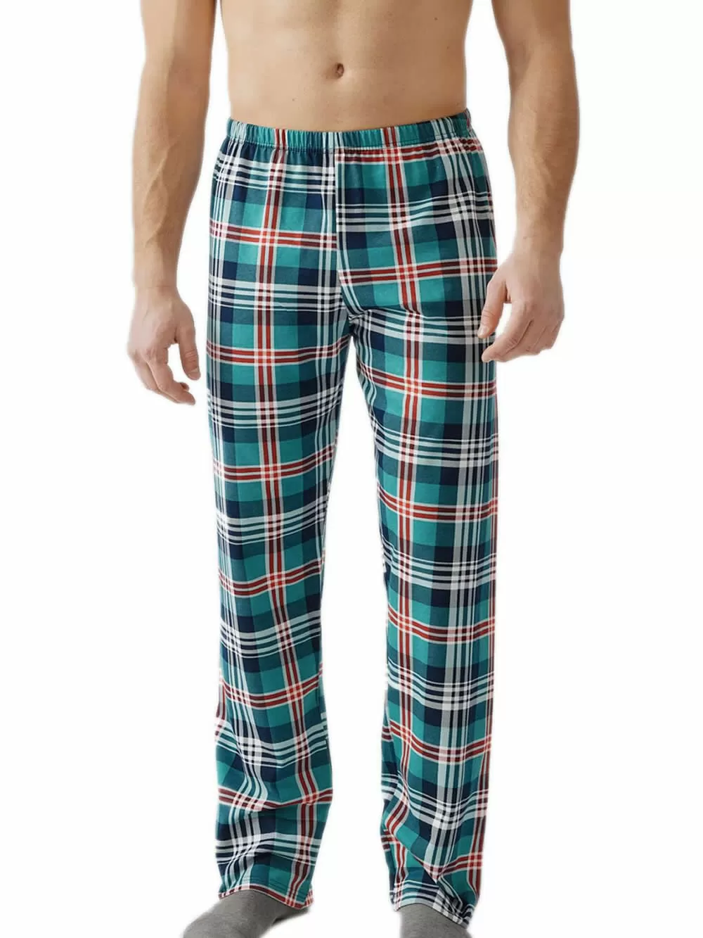 Ανδρικό Παντελόνι MINERVA - 100% Βαμβάκι - Καρό Σχέδιο 