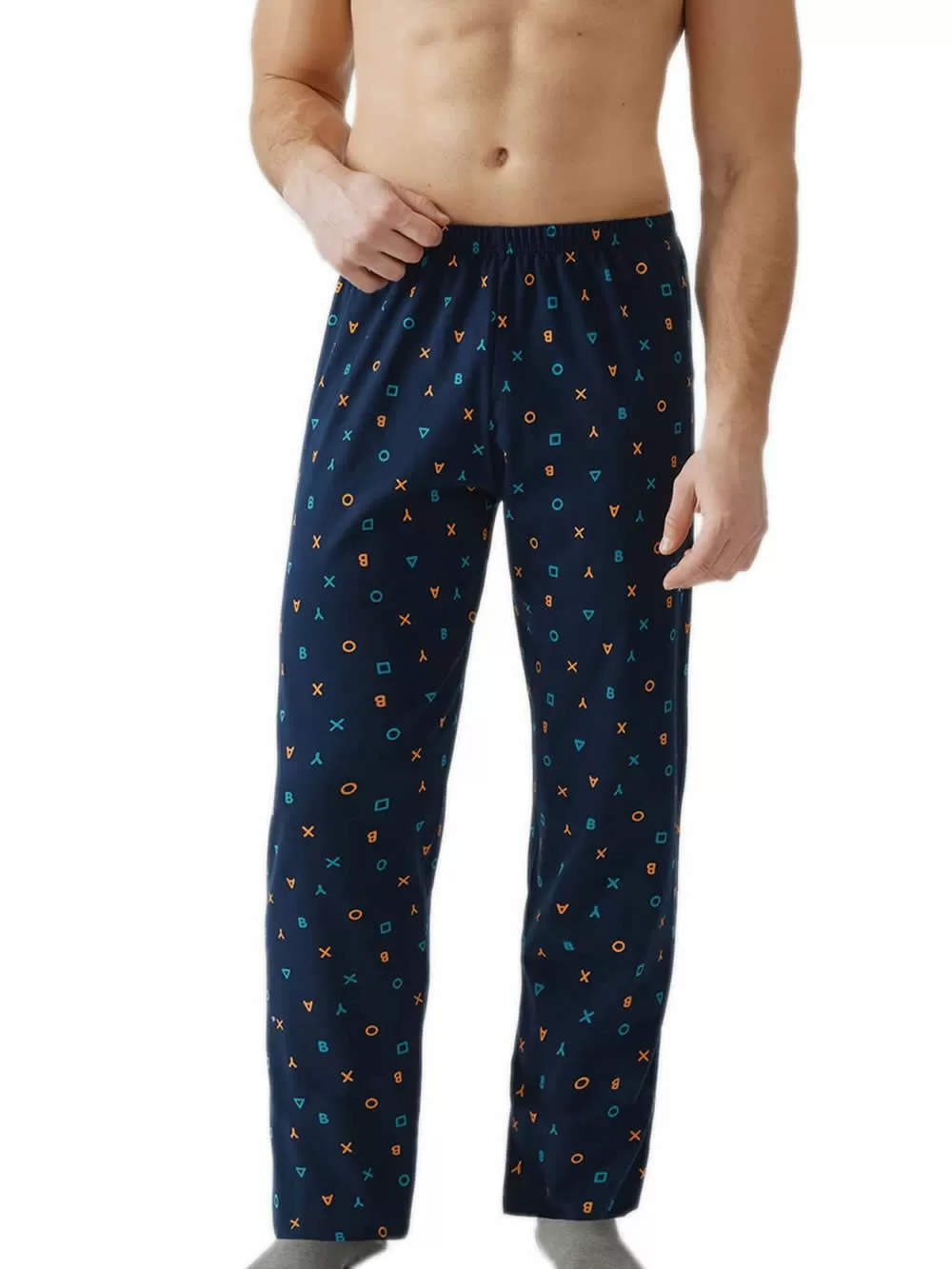 Ανδρικό Παντελόνι MINERVA - 100% Βαμβάκι - Σχέδιο Players