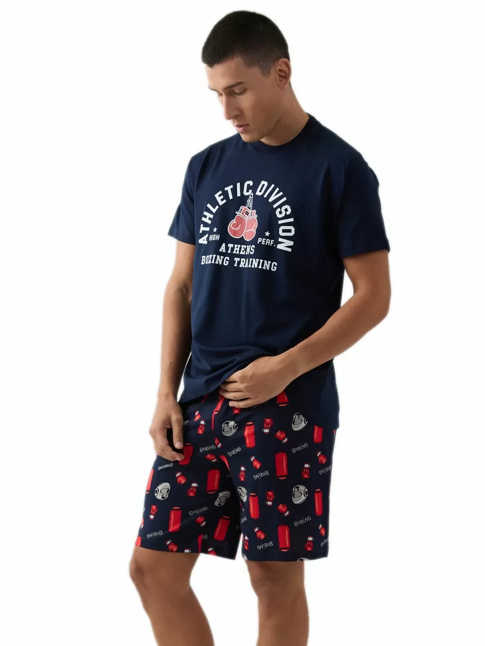 Ανδρική Πυτζάμα MINERVA Boxing - 100% Βαμβακερή