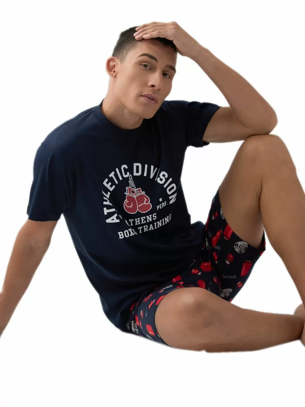 Ανδρική Πυτζάμα MINERVA Boxing - 100% Βαμβακερή