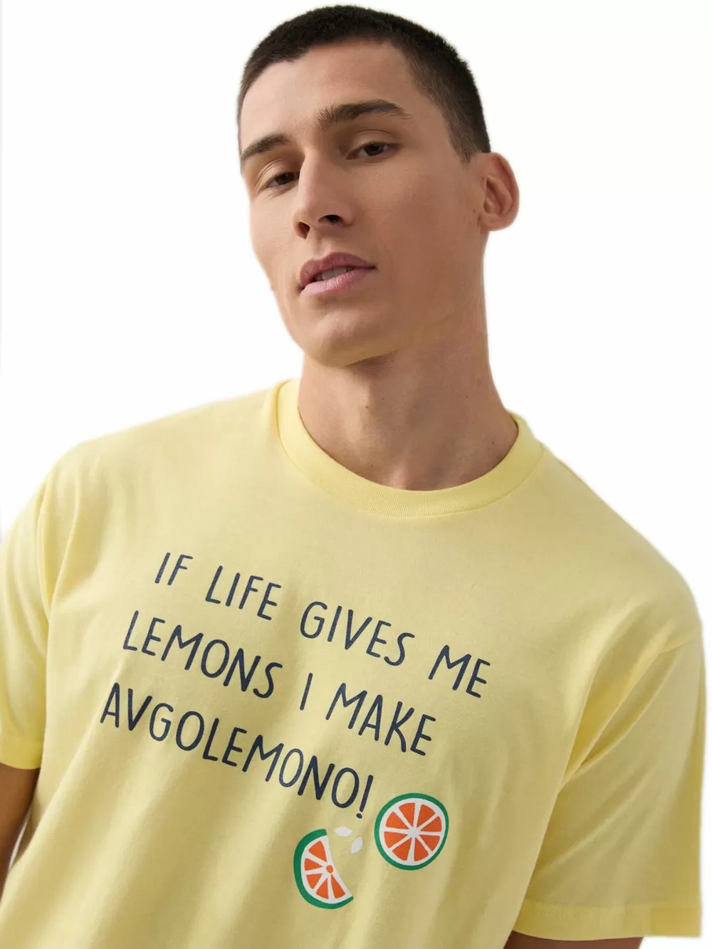 Ανδρική Πυτζάμα MINERVA Lemons - 100% Βαμβακερή