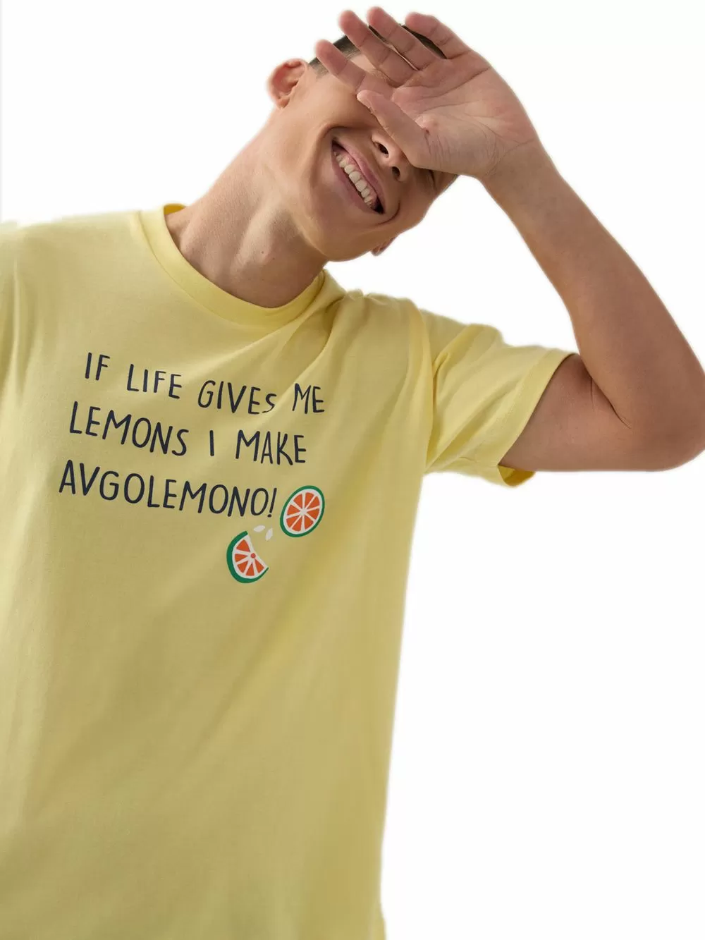 Ανδρική Πυτζάμα MINERVA Lemons - 100% Βαμβακερή