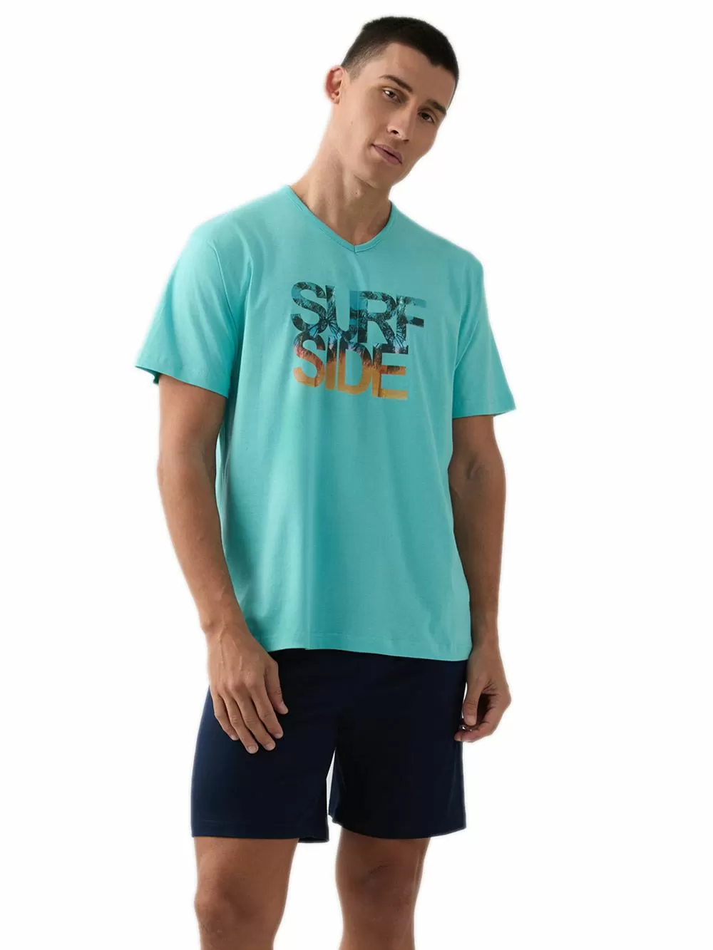 Ανδρική Πυτζάμα MINERVA Surf Side - 100% Βαμβακερή