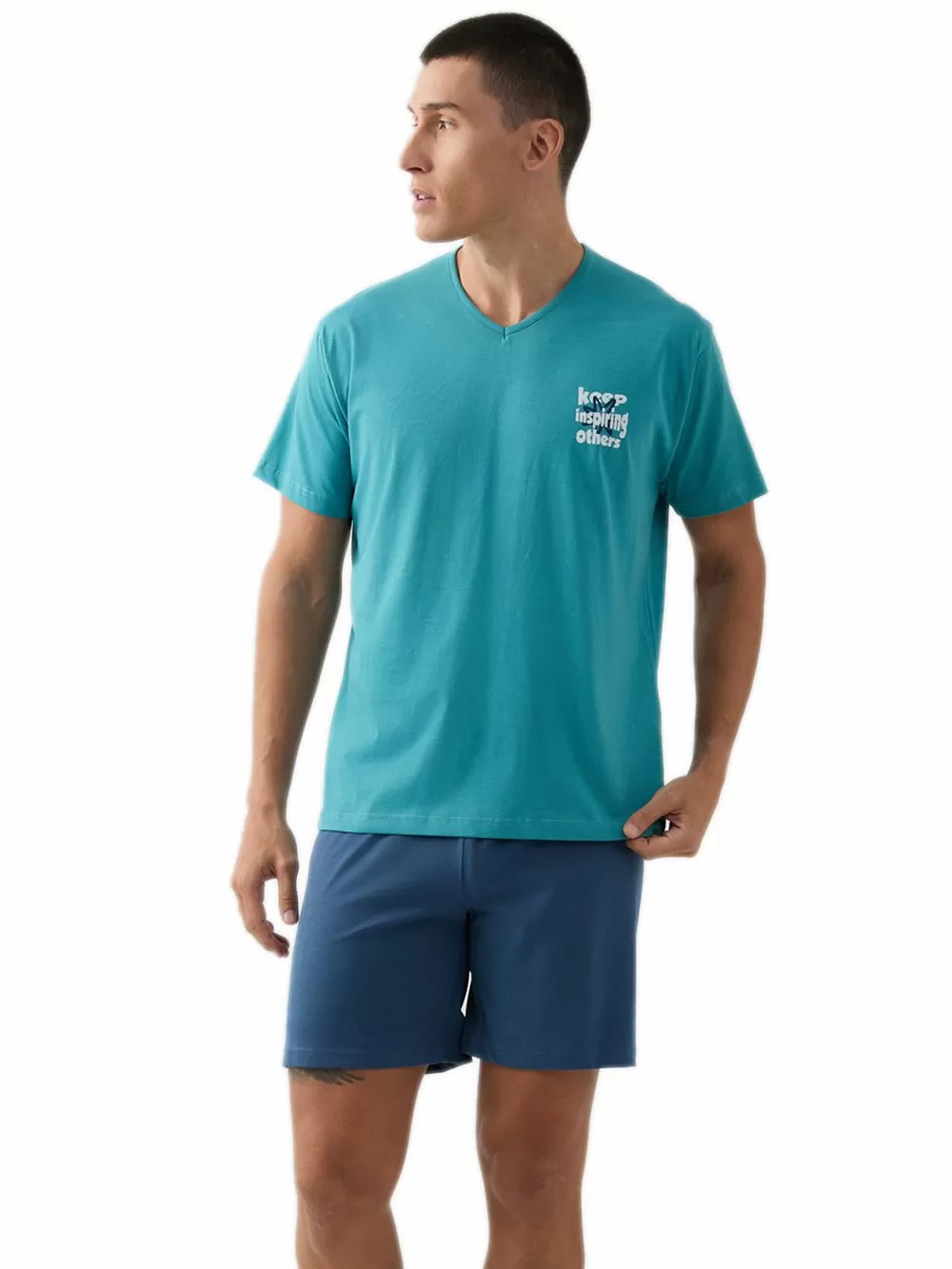 Ανδρική Πυτζάμα MINERVA Sunshine - 100% Βαμβακερή